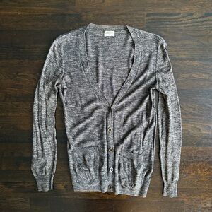 Madewell Women's Gray Cardigan Sweater